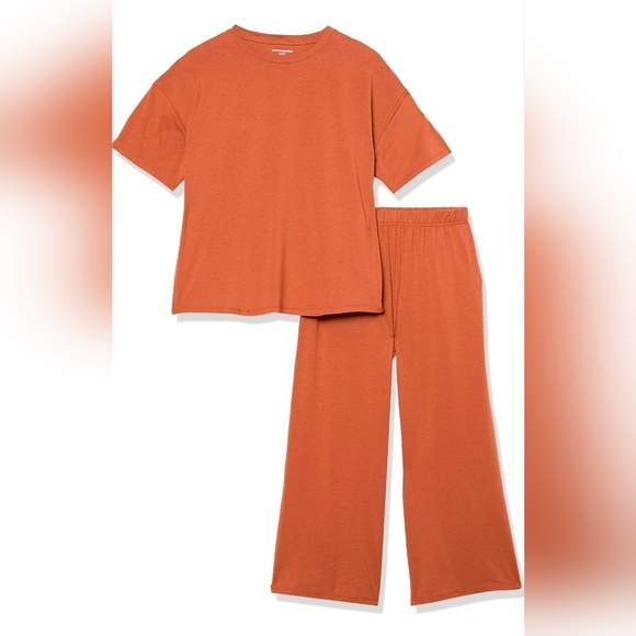 Amazom Essentials Jersey Knit 2X Terracota Loungeset - Picture 3 of 3